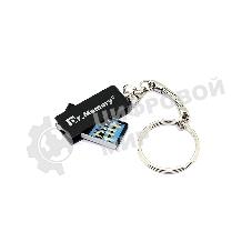 Флешка USB Dr. Memory 005 16Gb, USB 3.0, R/W 25/15, черный/серебристый