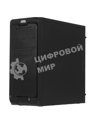 Компьютерный корпус Miditower ExeGate EX287030RUS UN-604-UN600 (ATX, БП UN600 с вент. 12см, 2*USB+2*USB 3.0, аудио, черный)