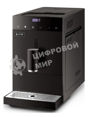 Кофемашина автоматическая Vitek Metropolis VT-8700 черный, зерновой кофе, 1.2 л, 1350 Вт, 20 Бар