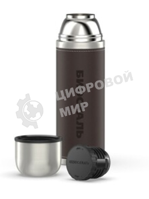 Термос Biostal-Охота NYP-750P, 0.7 л, узкое горло, с крышкой-чашкой, кож. вставка, доп. пробка (в уп. 12 шт) (в уп. 12 шт)&