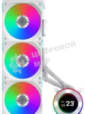 Система жидкостного охлаждения Lian-Li HydroShift II LCD-C 360CL ARGB Soc-AM5/AM4/1700/1851 белый 4-pin 31dB Al+Cu LCD Ret (G89.GHS2LCD36RW.R0)