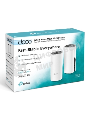 Роутер беспроводной TP-Link DECO M4 (DECO M4(2-PACK)) AC1200 10/100/1000BASE-TX (упак.:2шт)