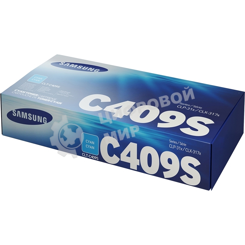 Картридж лазерный Samsung CLT-C409S/SU007A голубой для Samsung CLP-310/315/CLX-3170FN (1000 стр.)