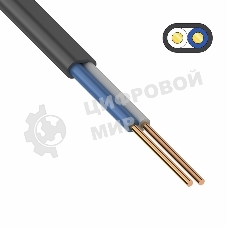 Кабель силовой медный ВВГ-Пнг(А) 2x1,5 мм² 100 м, ГОСТ 31996-2012, ТУ 16-705.499-2010