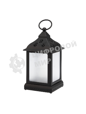 Декоративный фонарь Neon-night 11х11х22,5 см, черный корпус, цвет свечения RGb с эффектом мерцания