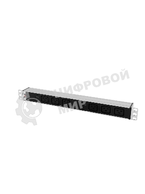 Аксессуар ЦМО Блок розеток Rem-32 с инд., 6 IEC 60320 C19, 32А, алюм., 19