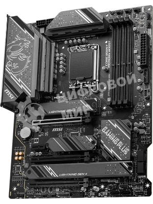 Материнская плата MSI Z790 GAMING PLUS WIFI, LGA 1700, 4xDDR5, 1xPCIe 5.0 x16, 1xPCIe 4.0 x16, 4xM.2, 6xSATA, 1xHDMI, 1xDP, 2.5 Gigabit Ethernet, 7.1 аудио, ATX