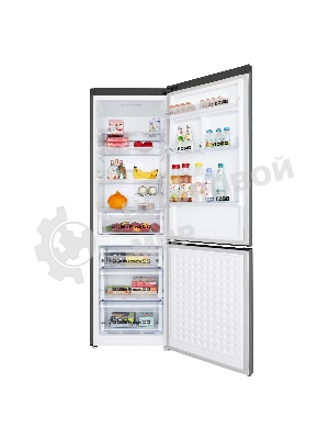 Холодильник Maunfeld MFF187NFIX10 нержавеющая сталь двухкамерный 232/98л морозилка снизу, No Frost