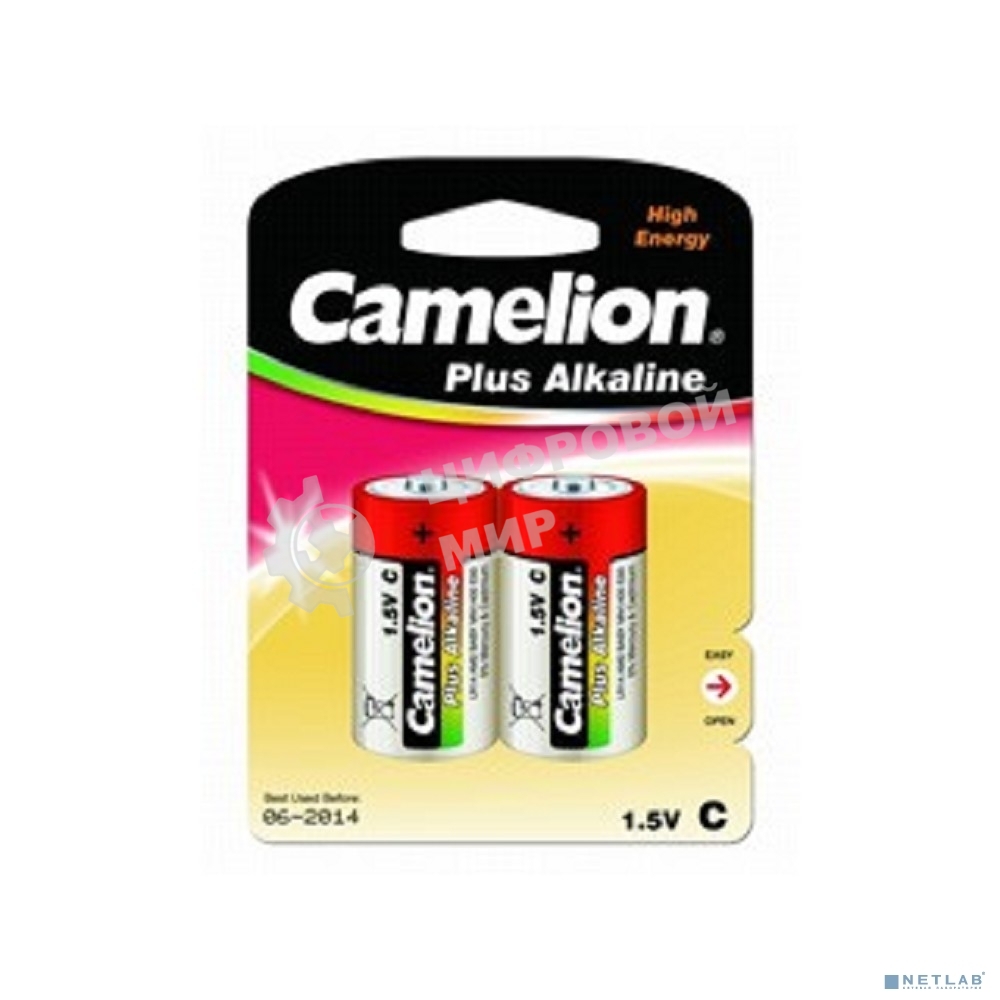 Батарейка Camelion LR14 Plus Alkaline BL-2 (LR14-BP2, 1.5В)