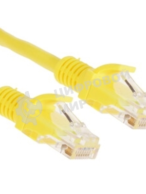 Патч-корд UTP Cablexpert PP12-30M/Y cat.5e, 30м, литой, многожильный, желтый