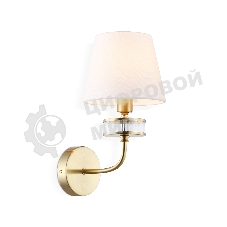 Настенный светильник Ambrella light LH71255 BS/WH латунь/белый E14 max 40W 210*160*310