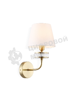 Настенный светильник Ambrella light LH71255 BS/WH латунь/белый E14 max 40W 210*160*310