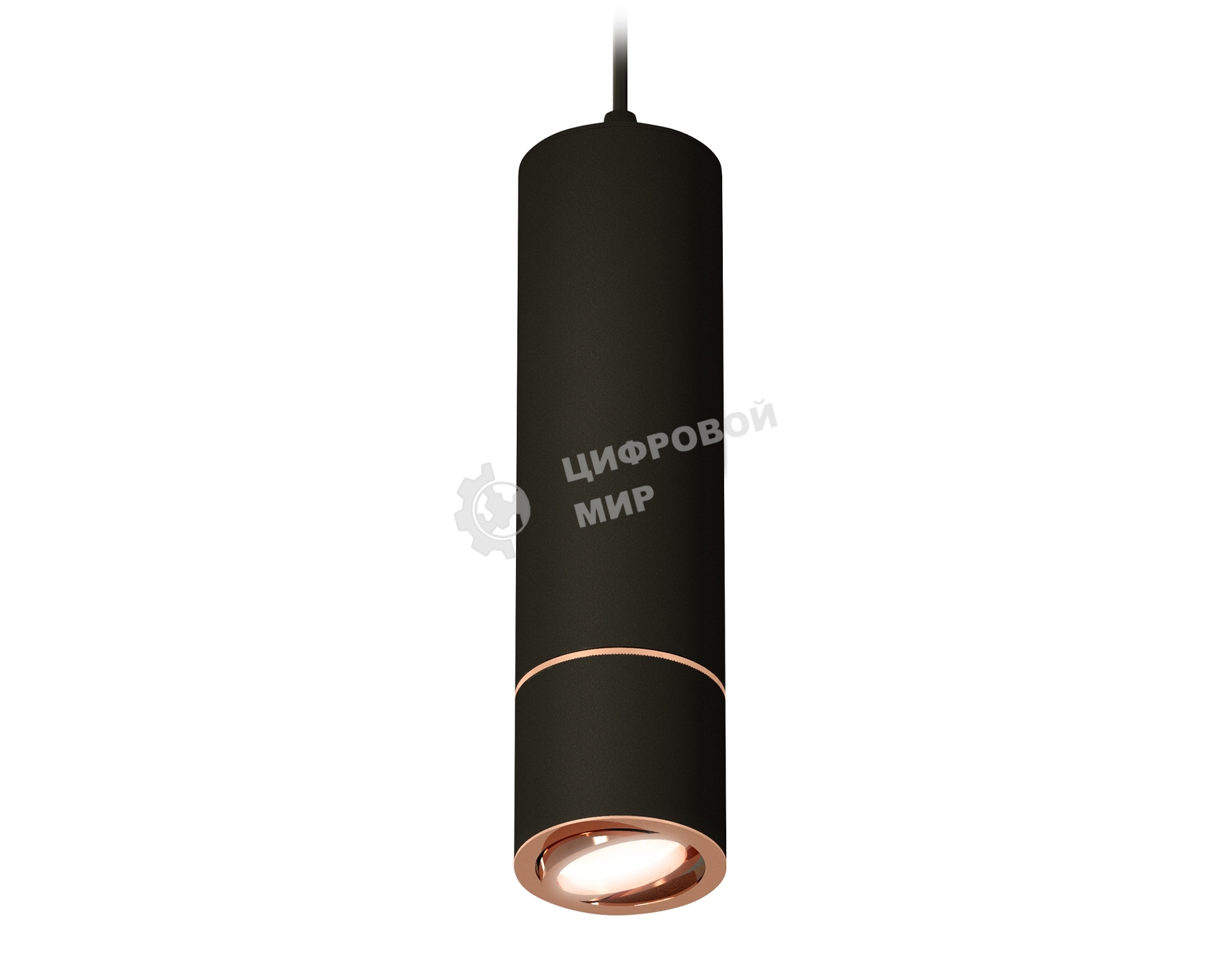 Светильник Ambrella Light XP7402055 SBK/PPG черный песок/золото розовое полированное MR16 GU5.3