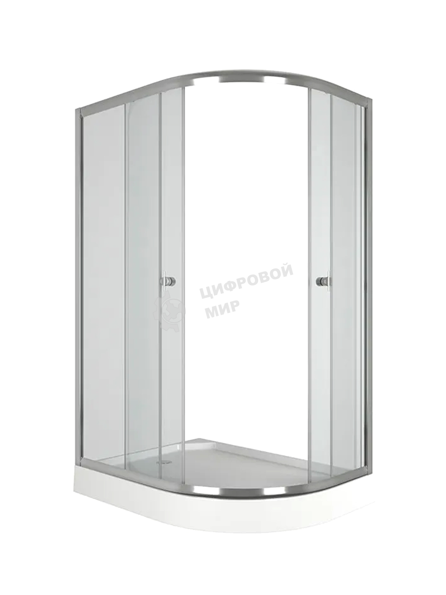 Душевой уголок BAU Dream Hit с поддоном 120x80х195, прозрачное закаленное стекло, хромированный проф