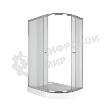 Душевой уголок BAU Dream Hit с поддоном 120x80х195, прозрачное закаленное стекло, хромированный проф