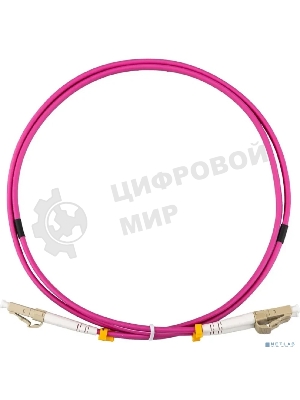 Кабель оптический REXANT 50-2611-2 Патч-корд волоконно-оптический (шнур) MM 50/125 (OM4), LC/UPC–LC/UPC, duplex, 3mm, LSZH 2м REXANT