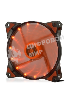 Вентилятор для корпуса Crown CMCF-12025S-1223 черный/оранжевый, 120 мм, 1650 об/мин, 28 дБ, 3 pin