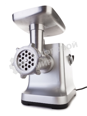 Мясорубка электрическая CASO FW 2000 серебристый, 2000 Вт, 2.5 кг/мин, реверс, защита от перегрузки, насадки - 5