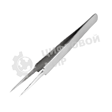 Пинцет прямой с острыми кончиками Rexant 125 мм (блистер)