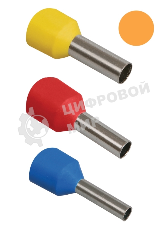 Наконечник-гильза изол. Е0508 (уп. 100 шт) ИЭК UGN10-D05-02-08