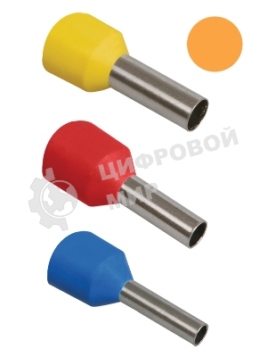 Наконечник-гильза изол. Е0508 (уп. 100 шт) IEK UGN10-D05-02-08