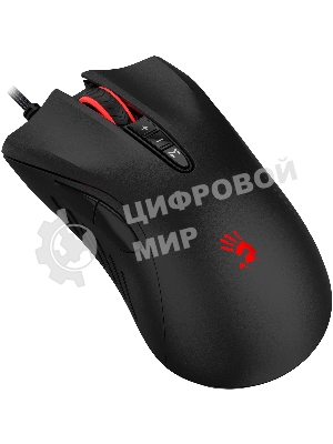 Мышь проводная A4Tech Bloody ES5 черный, 3200 dpi, USB Type-A, кнопки - 8