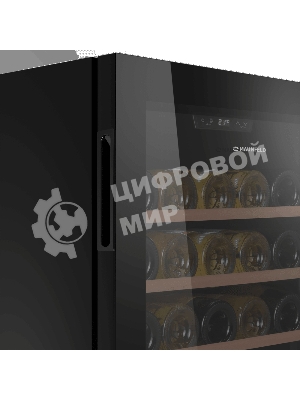 Винный шкаф Maunfeld MFWC-124S56 черный, 124 л, 1 отсек, 56 бут., класс G