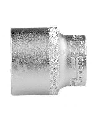 Головка торцевая Stels 30 мм, 12-гранная, CrV, под квадрат 1/2