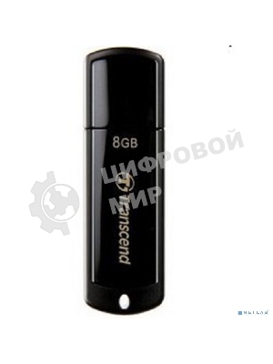 Флешка USB Transcend JetFlash 350 (TS8GJF350), 8Gb, USB 2.0, R/W 12/5, черный
