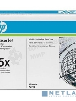 Картридж лазерный HP CE255X черный для LaserJet P3015/P3015d/P3015dn/P3015x 12500 стр.