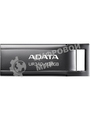 Флешка USB ADATA UR340 (AROY-UR340-128GbK), 128Gb, USB 3.2, R/W 100/30, черный