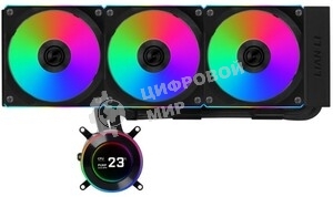 Система жидкостного охлаждения Lian-Li HydroShift II LCD-C 360CL ARGB Soc-AM5/AM4/1700/1851 черный 4-pin 31dB Al+Cu LCD Ret (G89.GHS2LCD36RB.R0)