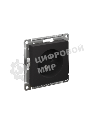 Механизм розетки 1-м СП AtlasDesign без заземл. 16А карбон SchE ATN001041