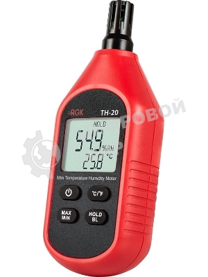 Термогигрометр RGK TH-20 портативный красный/черный (778619)