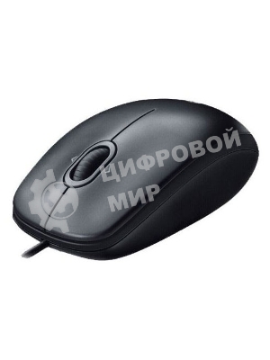 Мышь проводная Logitech M100/100R DARK/GREY (темно-серая/черная), 1000 dpi, USB, кнопки - 3