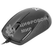 Мышь проводная Defender Optimum MB-160 черный, 1000 dpi, USB, кнопки - 3