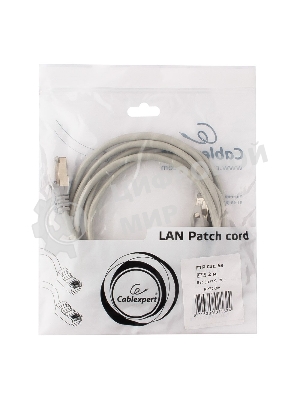 Патч-корд FTP Cablexpert cat.5e, 2м, литой, многожильный серый