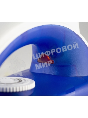 Утюг Galaxy Line GL 6121, синий, паровой, 1600 Вт, керамическое покрытие подошвы, указатель максимального уровня воды, индикатор нагрева, вертикальное отпаривание, паровой удар, функция увлажнения, защита от перегрева, резервуар для воды 470 мл, подача пара до 50 г/мин, паровой удар до 230 г/мин