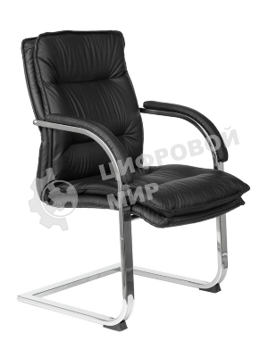 Кресло Бюрократ T-9927SL-LOW-V черный, кожа