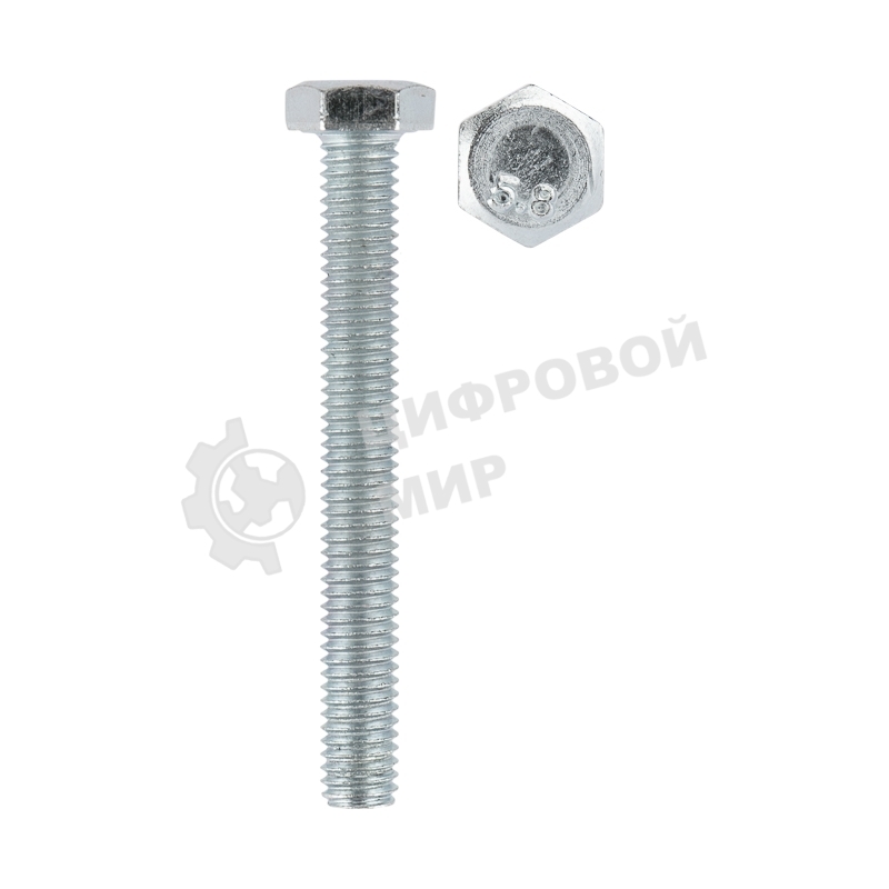 Болт шестигранный Kranz DIN 933, 6х50, упаковка поставщика (24 кг./2 100 шт.)