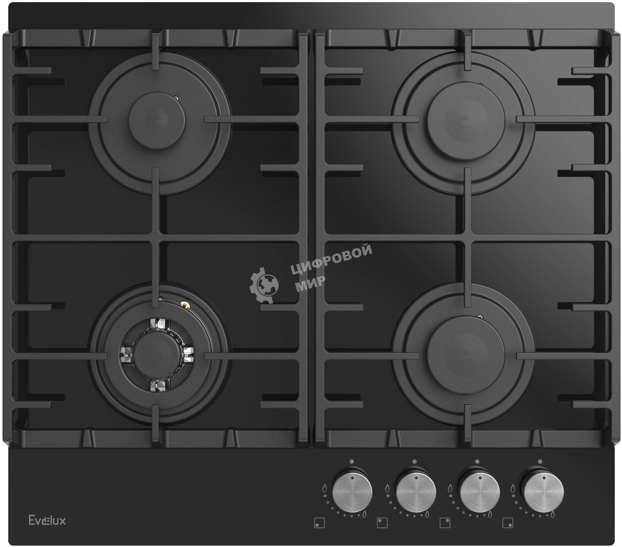 Газовая варочная панель Evelux HEG 650 BG