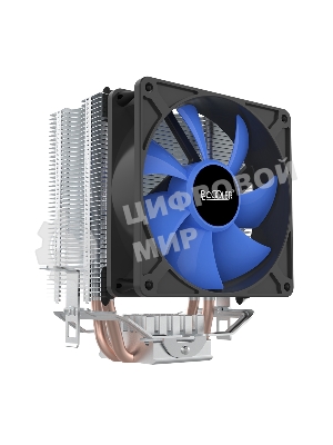 Кулер PCCooler S93 V2 S775/115X/AM2/AM3/AM4/FM1/FM2 (40 шт/кор, TDP 102W, вент-р 90мм, 2 тепловые трубки 6мм, 2200RPM, 22dBa)
