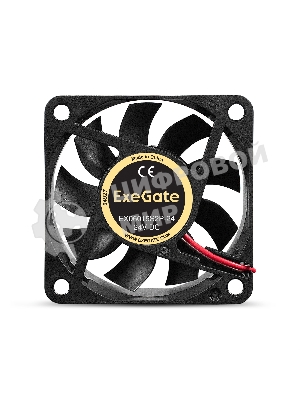 Вентилятор 24В DC ExeGate EX06015S2P-24 (60x60x15 мм, Sleeve bearing (подшипник скольжения), 2pin, 4800RPM, 34dBA)