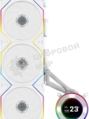 Система жидкостного охлаждения Lian-Li HydroShift II LCD-C 360TL ARGB Soc-AM5/AM4/1700/1851 белый 4-pin 33dB Al+Cu LCD Ret (G89.GHS2LCD36TW.R0)