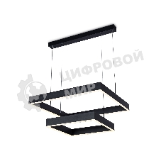 Светильник Ambrella light FA6633/2 BK черный 108W 600*600*720 (ПДУ РАДИО 2.4G)