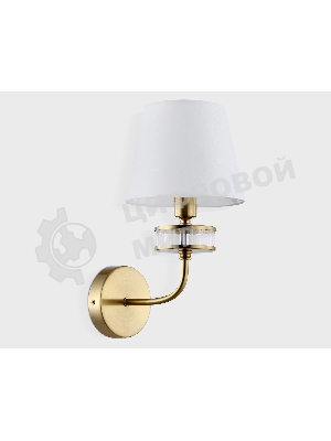 Настенный светильник Ambrella light LH71255 BS/WH латунь/белый E14 max 40W 210*160*310
