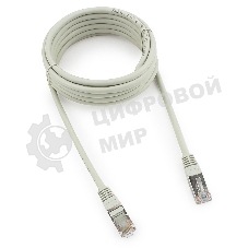 Патч-корд FTP Cablexpert cat.5e, 3м, литой, многожильный серый