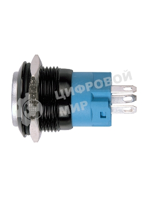 Кнопка антивандальная Rexant Ø19 Фикс 12В (2с) ON-OFF зеленая (Противотуманки)