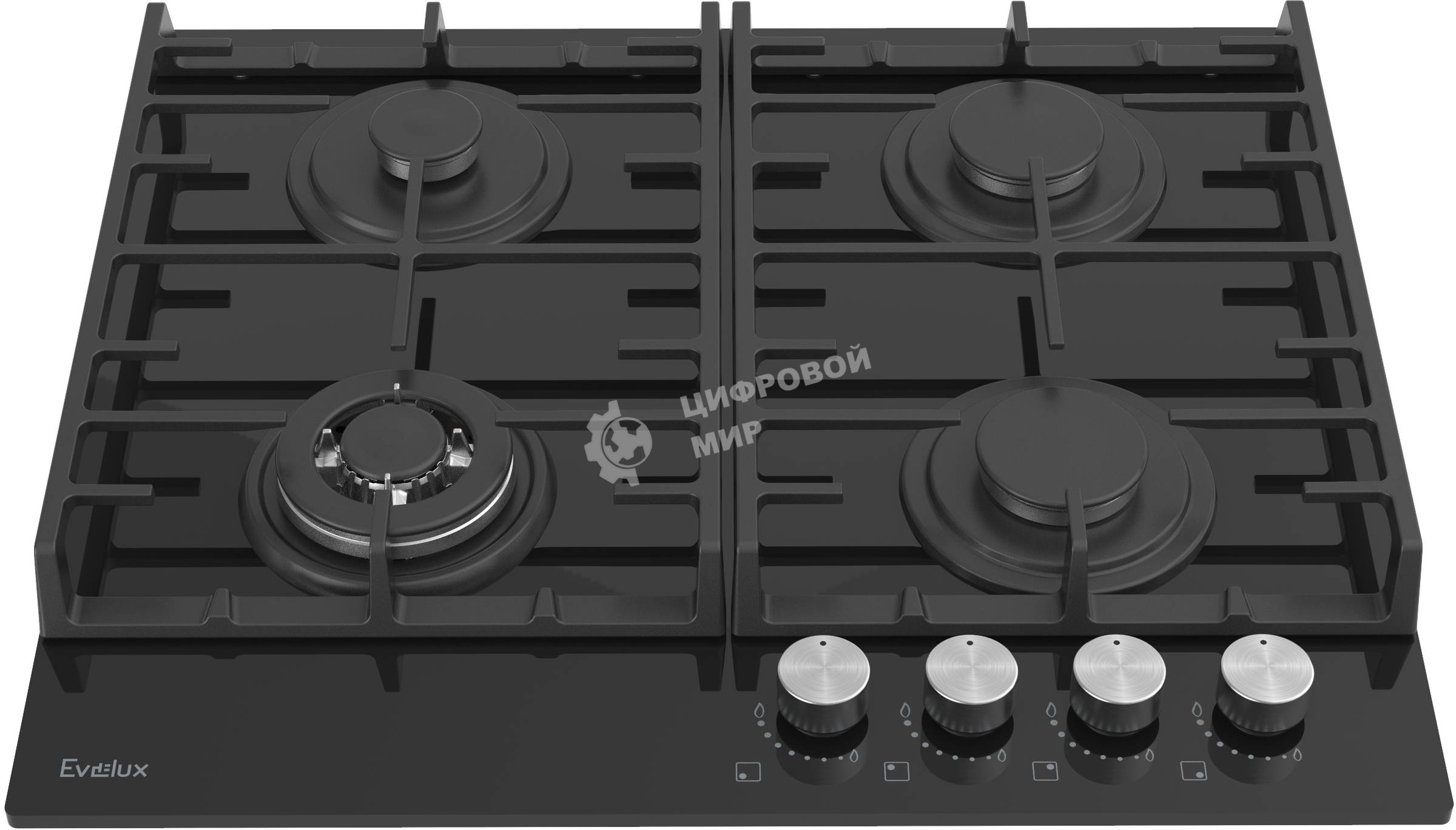 Газовая варочная панель Evelux HEG 650 BG