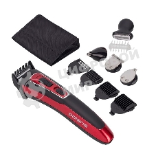 Машинка для стрижки Polaris PHC-3019RC Retro (акк./сеть сталь,10 нас., д/бороды, усов) черно-красный